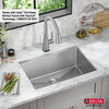 26” Undermount Stainless Steel Single Bowl Kitchen Sink with Accessories